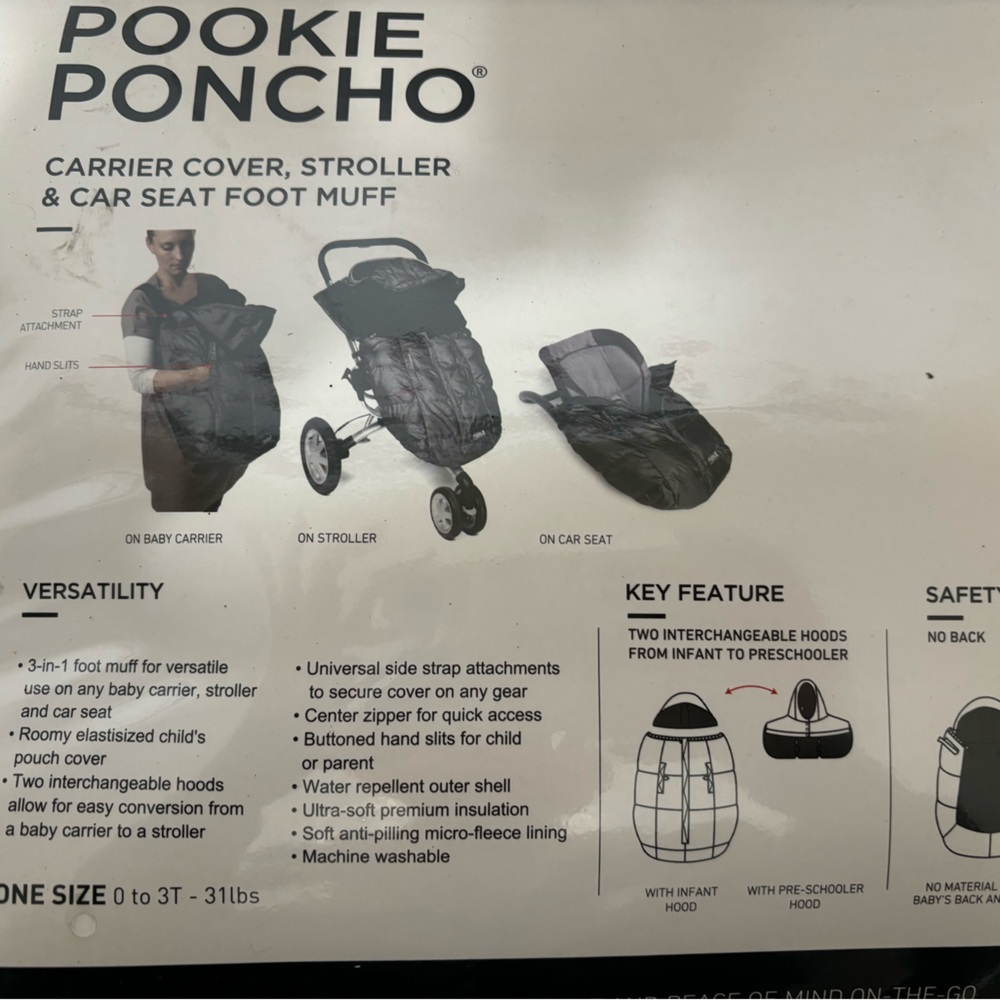 7A.M. Enfant Pookie Poncho Never Used